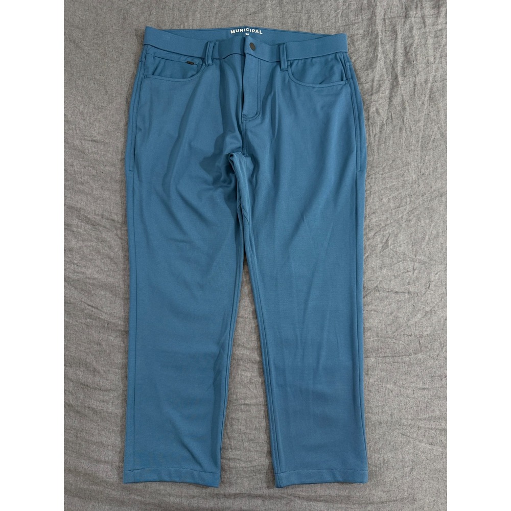 Municipal Sport Utility Gear Pants 34 Blue Teal Activewear Trousers